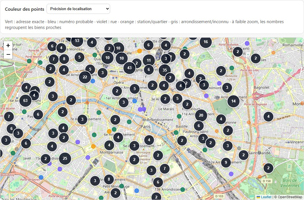 Carte et résultats de recherche Placardistan